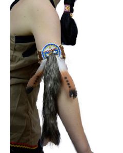Feather Armband Brown (IND10BR)