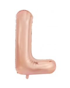 L Rose Gold Letter - 86cm (34') Foil Balloon (LRoseA)