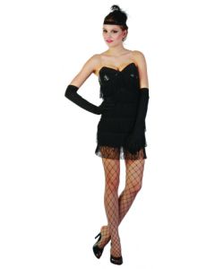Black Flapper - Adult Costume (LU098)