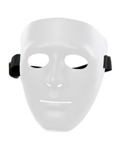 Budget Blank Plastic Mask - White (MA3296WH)