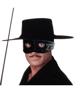Deluxe Satin Zorro Z Mask - Adult (MA9738)