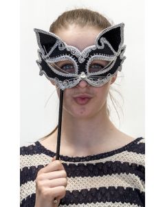 Stick Eyemask - Black and Silver (MST003)