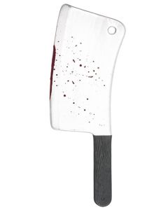 Cleaver With Blood Silver & Black 43cm (N44609)