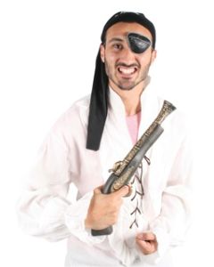 Pirate Pistol Brown and Gold (N44691)