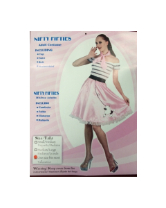 Rock N Roll Nifty Fifties - One Size - Adult Costume (DURRBFA)