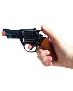 Hand Revolver .38 - 14cm Die Cast Super Cap Gun (S-903) (NV2342)