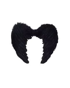 Black Feather Angel Wings Down 55 x 38cm (NY2032)