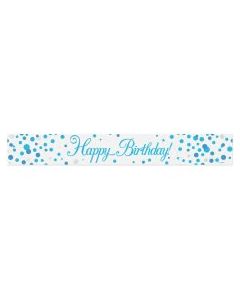 Sparkling Fizz Blue - Banner Happy Birthday 2.7m (OT625808)