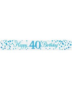 Sparkling Fizz Blue - Banner40th 2.7m (OT625860)