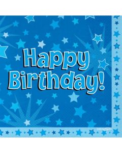 Happy Birthday Napkins - Blue (OT635197)