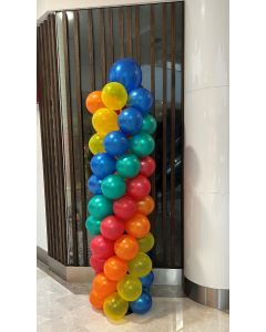 Balloon Pillars Pair STD 5 Wrap 40cm (16in) Top