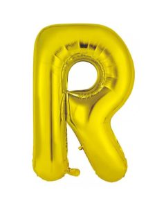R Gold Letter - 86cm (34') Foil Balloon (RGoldA)