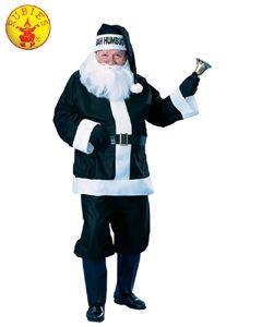 Santa Black - Bah Humbug Suit - Standard - Adult Costume (RUB2350)