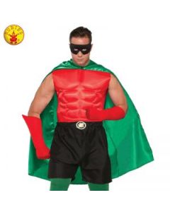 Superhero Cape - Green - Adult (RUB76488F)