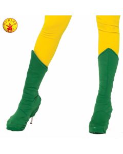 Superhero Boot Tops - Green - Adult (RUB76585F)
