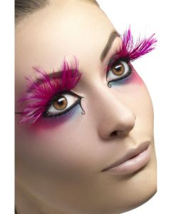 Pink Eyelashes including Adhesive (SM24254)