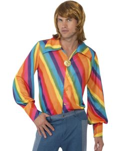 1970's Rainbow Shirt Adult Costume (SM35384)
