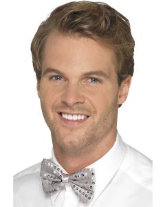 Sequin Bowtie - Silver (SM44706)