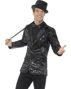 Sequin Jacket - Black - Adult Costume (SM46984)