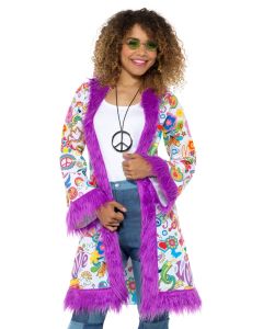 1960's Groovy Hippy Coat - Adult Costume (SM47338)