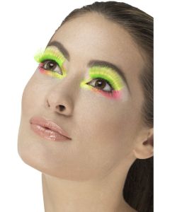 80's Party - Neon Green -  Eyelashes including Adhesive (SM48082)