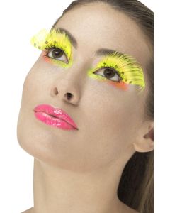 80's Polka Dot - Neon Yellow - Eyelashes including Adhesive (SM48094)