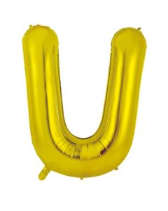 U Gold Letter - 86cm (34') Foil Balloon (UGoldA)