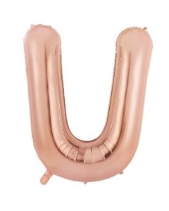 U Rose Gold Letter - 86cm (34') Foil Balloon (URoseA)