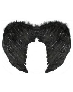 Black Feather Angel Wings - Small (WA2208BK)