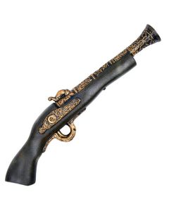 Deluxe Plastic Pirate Pistol - Brown/Gld (WE4669)