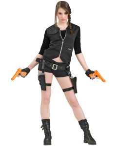 Lara Croft Style - Treasure Huntress - Thigh Gun Holster (Pack of 2) With Guns (Tomb Raider) (WE62598)
