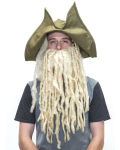 Davey Jones Hat With Hair - Pirates of the Carabeen (WM6)