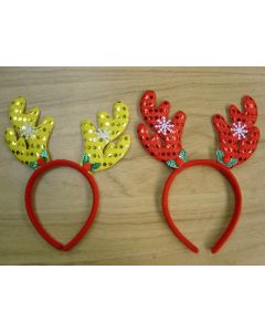 Reindeer Antlers Headband - Glitter (Xmas) (XA-SEQ)