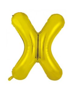 X Gold Letter - 86cm (34') Foil Balloon (XGoldA)