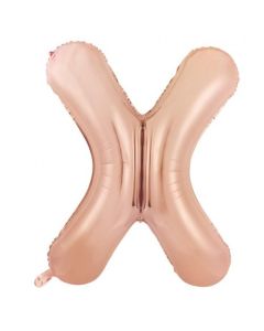 X Rose Gold Letter - 86cm (34') Foil Balloon (XRoseA)