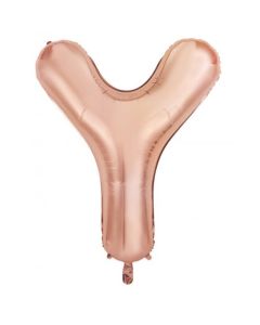 Y Rose Gold Letter - 86cm (34') Foil Balloon (YRoseA)