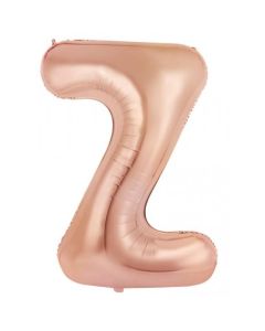 Z Rose Gold Letter - 86cm (34') Foil Balloon (ZRoseA)
