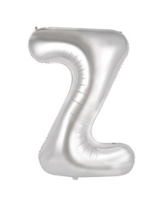 Z Silver Letter - 86cm (34') Foil Balloon (ZSilverA)