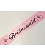 Sash - Bridesmaid - Pink With Ring DetaiLarge - Adult Costume (CB0801)