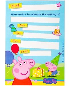 Peppa Pig - Party Invitations (010683AM)