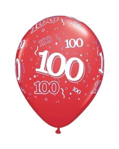 100-A-Round Red Pearl - 28cm (11 Inch) Latex Balloon (100-14)